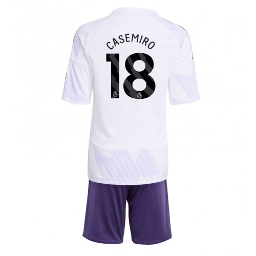 Manchester United Casemiro #18 Replika Bortatröja Barn 2025-26 Kortärmad (+ Korta byxor) Manchester United Casemiro #18 Replika Bortatröja Barn 2025-26 Kortärmad (+ Korta byxor)